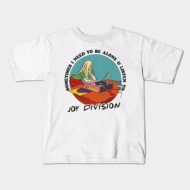 Joy Division / Music Obsessive Fan Design Kids T-Shirt by DankFutura